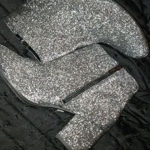 Silver booties